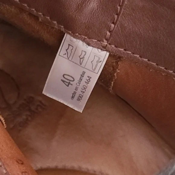 SERGIO TOMANI SUNDANCE Lace Up Boots 40 9 Artsy Leather Earthy Boho Ankle Travel - Picture 13 of 16